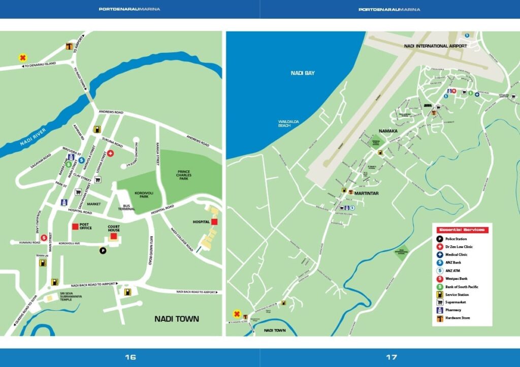 maps of the Fijian islands